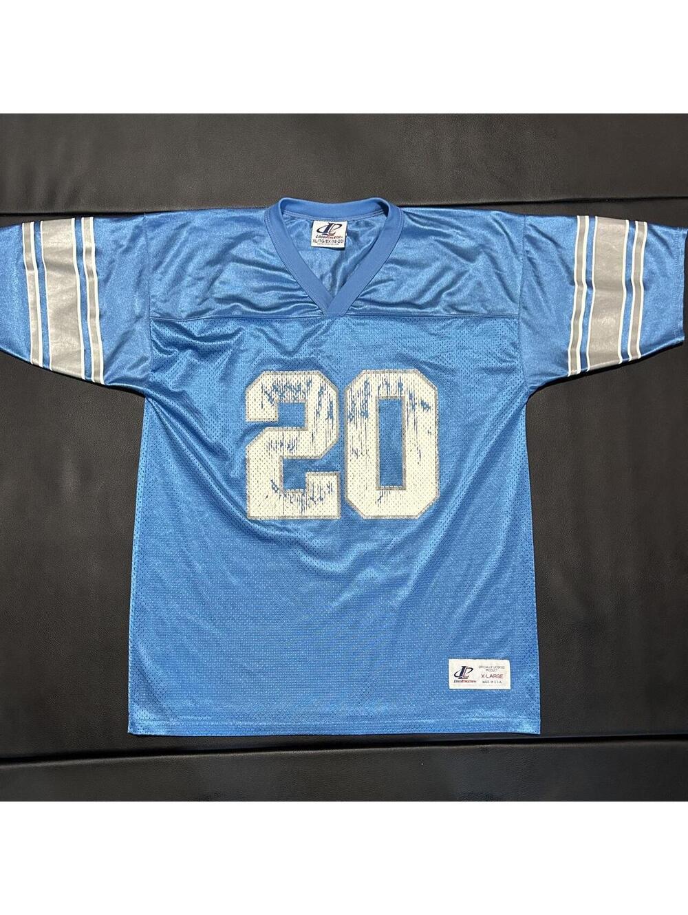Vintage Logo Athletic Detroit Lions Barry Sanders No. 20 Jersey